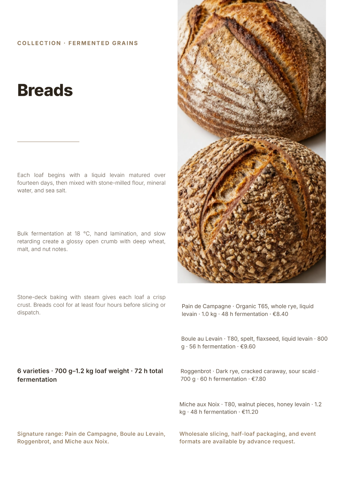 Free Bakery Products Catalog Template to Edit Online
