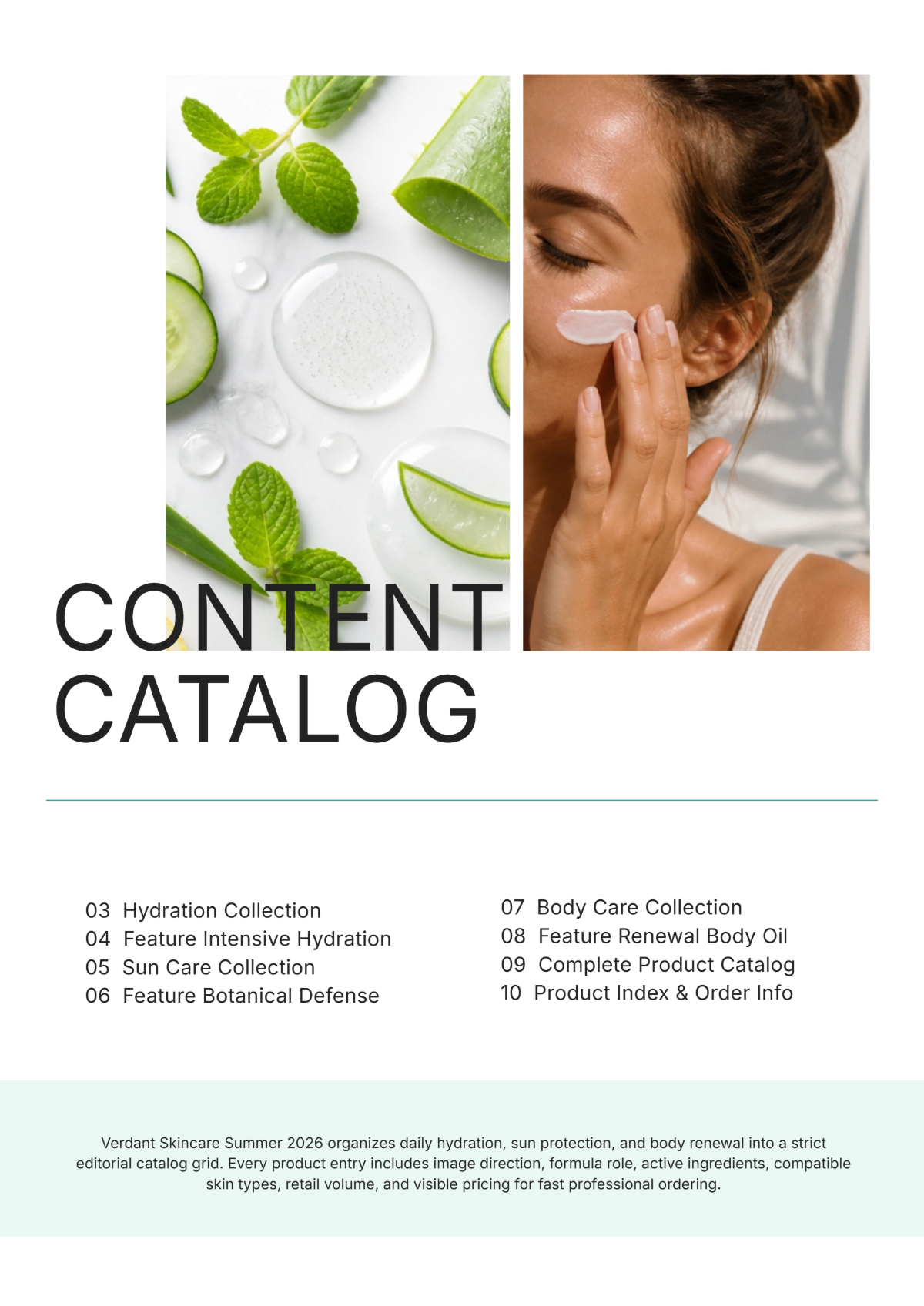Free Skincare Products Catalog Template to Edit Online