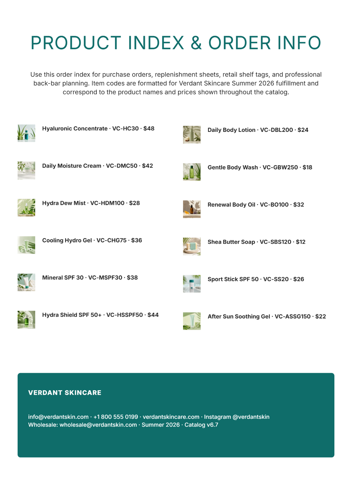 Free Skincare Products Catalog Template to Edit Online