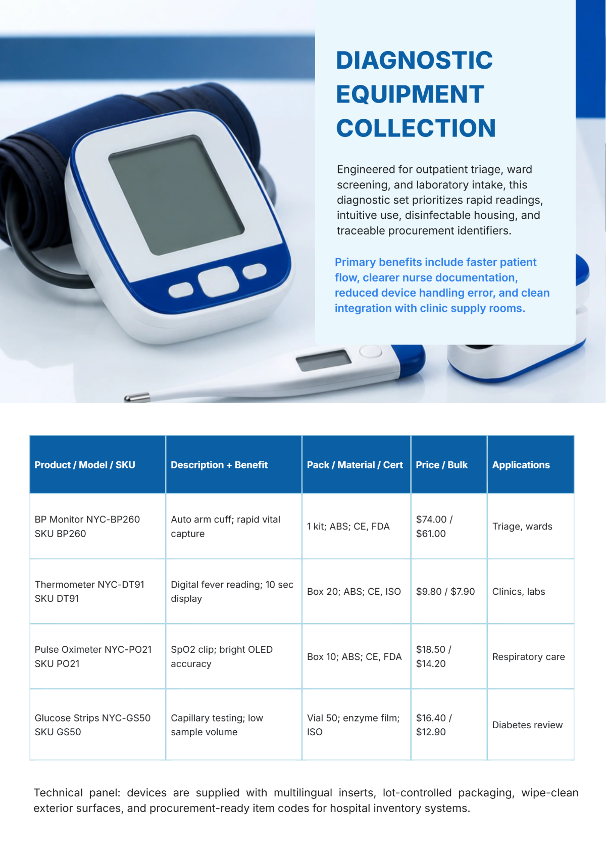 Free Medical Products Catalog Template to Edit Online