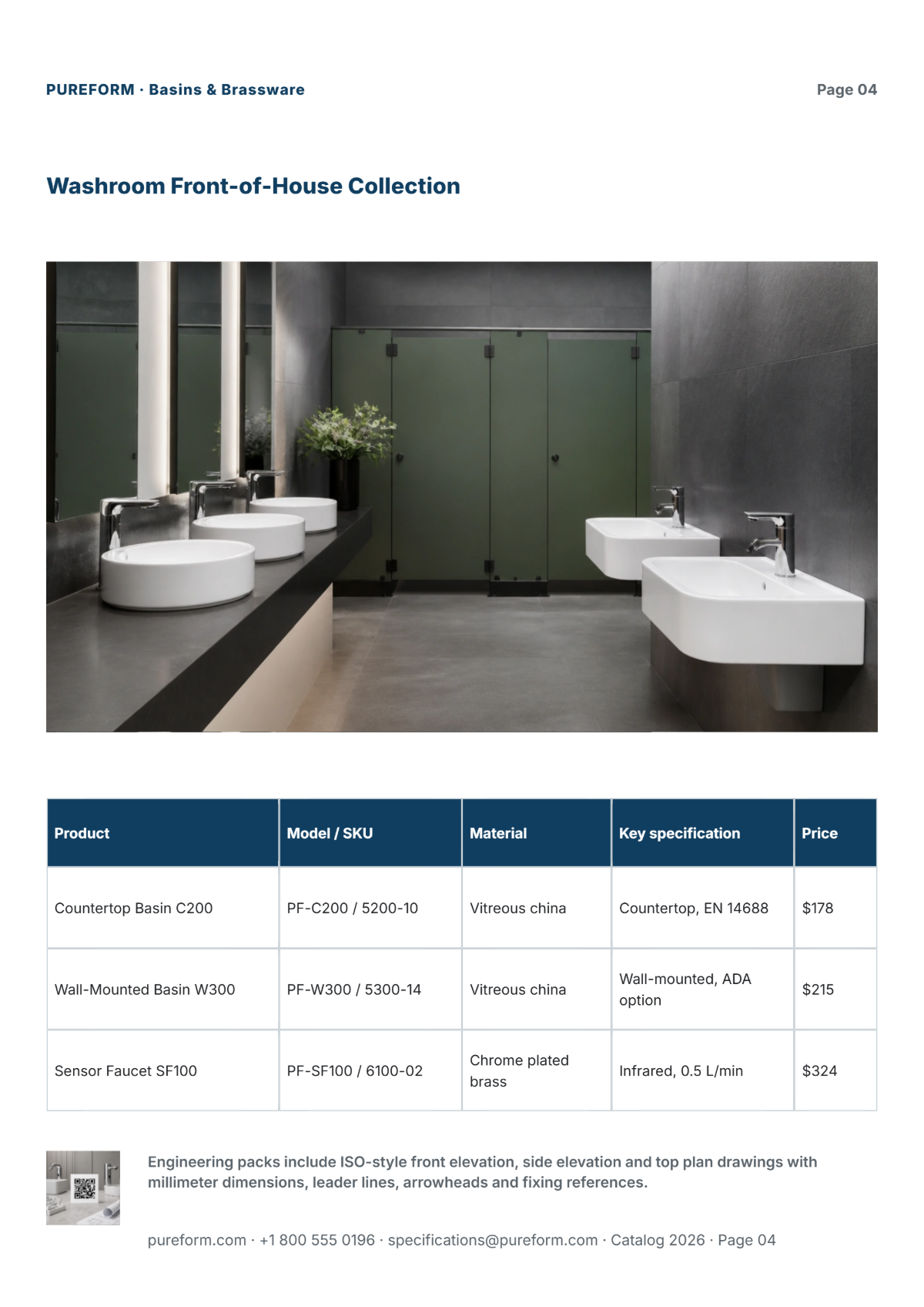 Free Sanitary Product Catalog Template to Edit Online