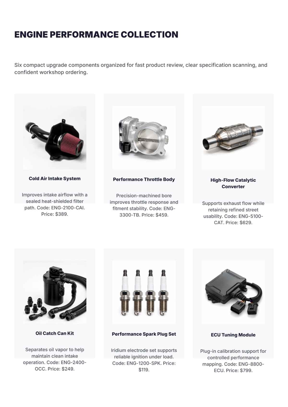 Free Auto Parts Catalog Template to Edit Online