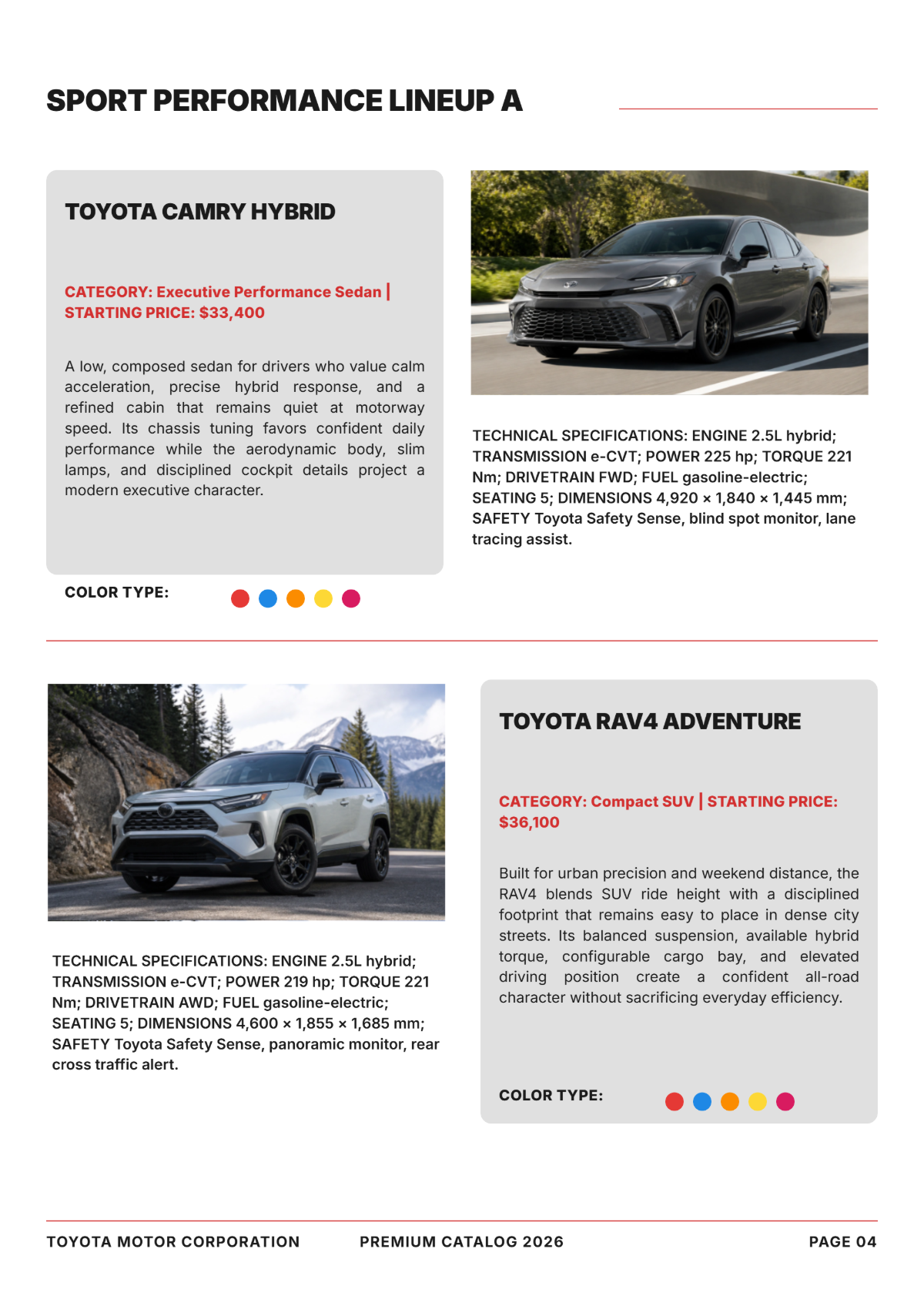 Free Car Catalog Template to Edit Online