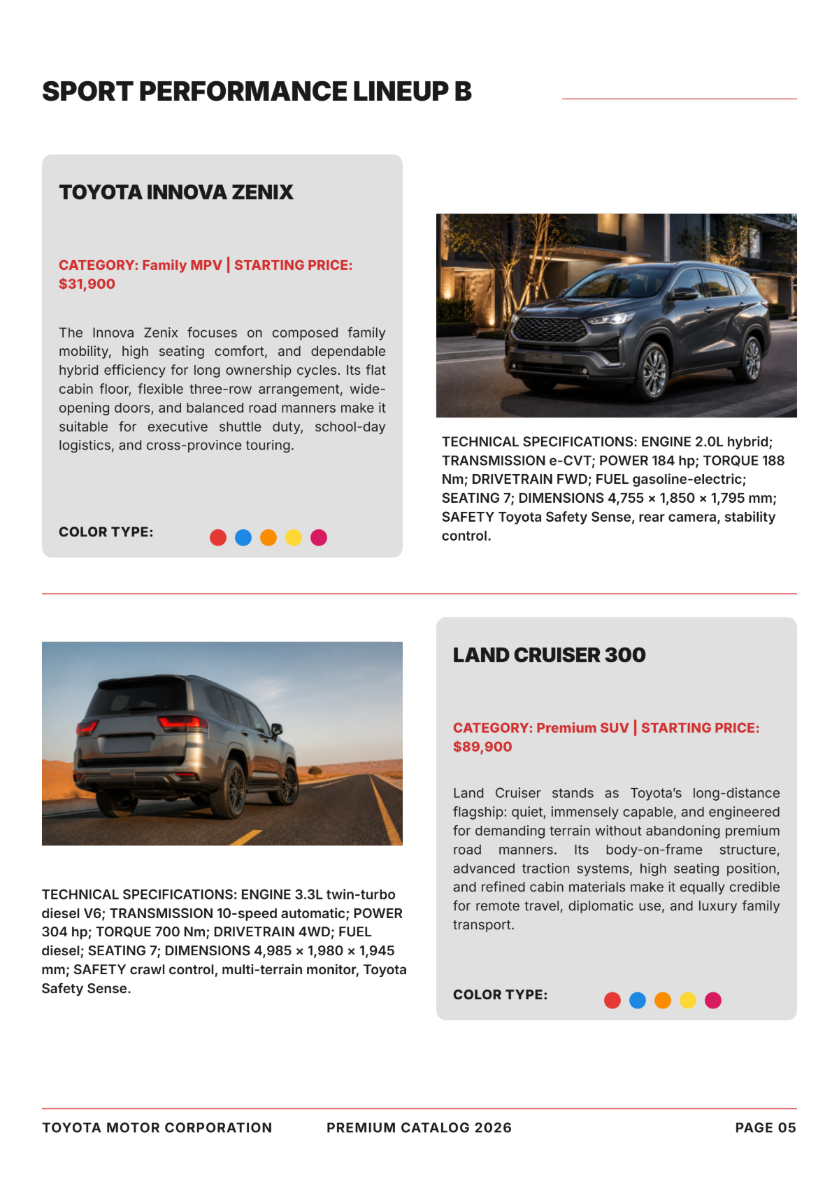 Free Car Catalog Template to Edit Online