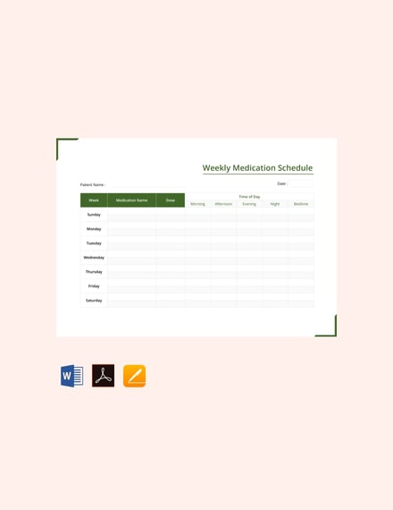 free weekly medication schedule template 440x570 1
