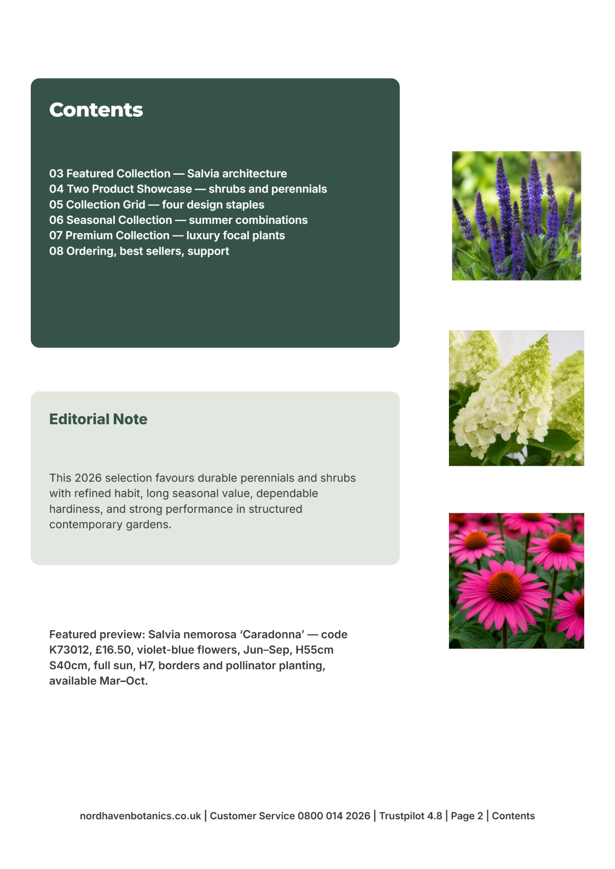 Free Garden Catalog Template to Edit Online