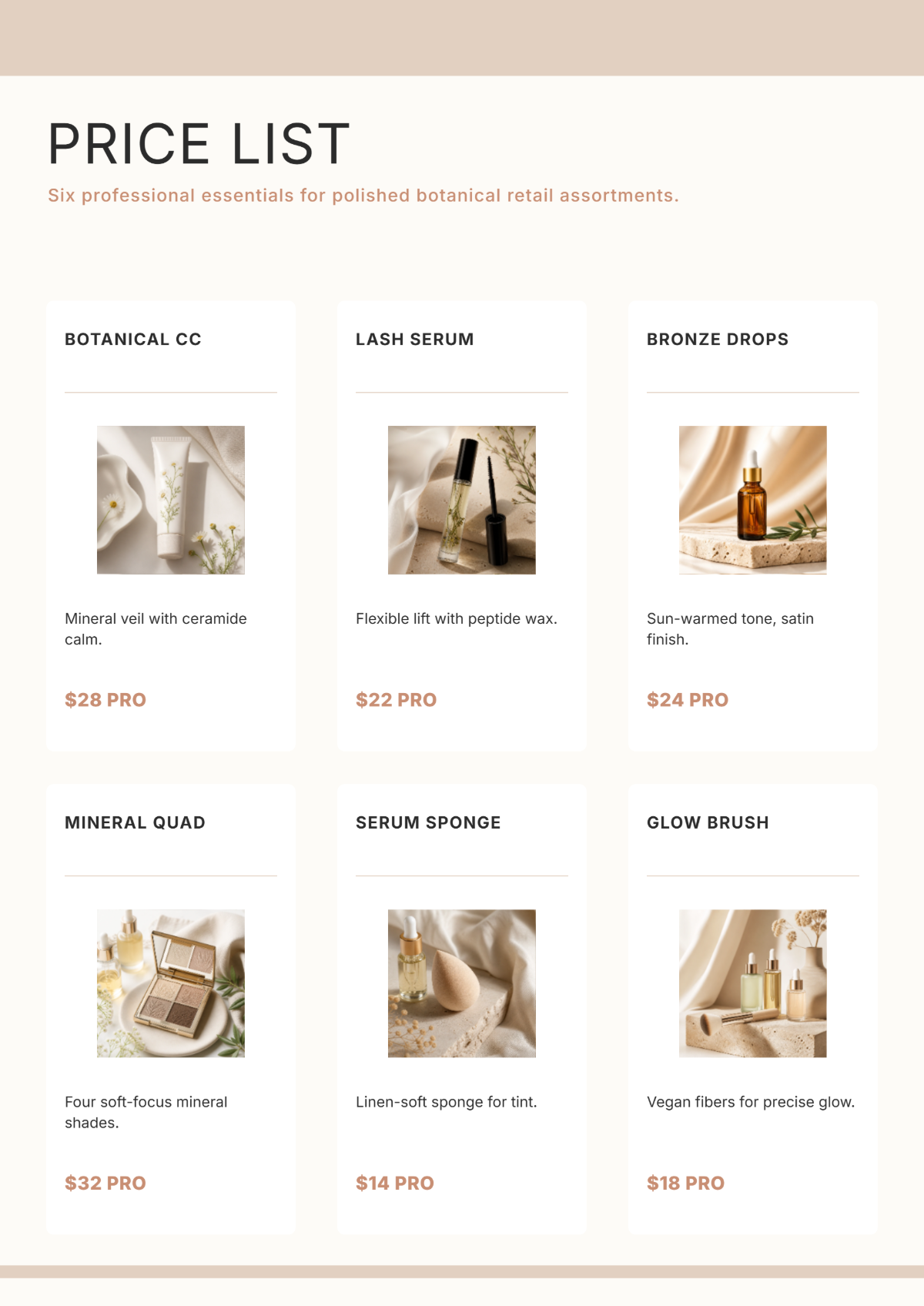 Free Cosmetics Catalog Template to Edit Online