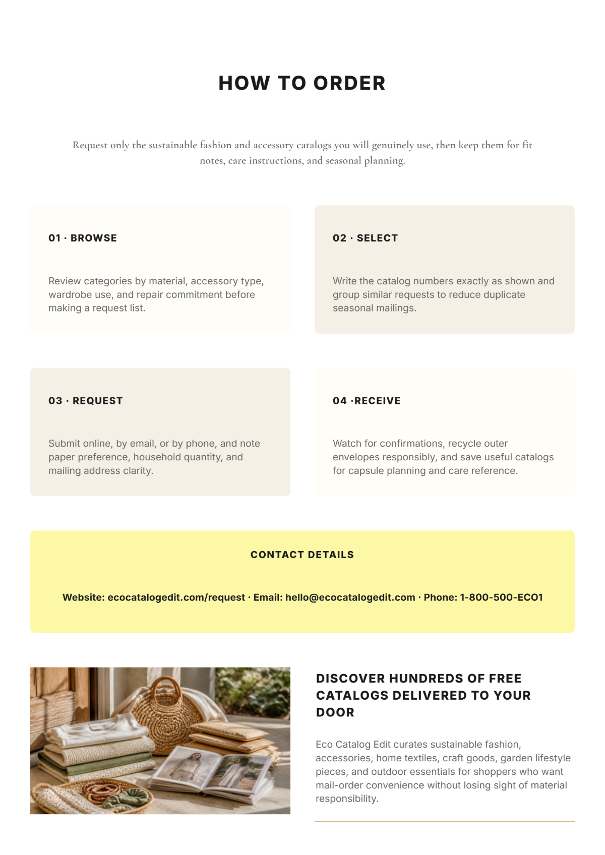 Free Mail Order Catalog Template to Edit Online