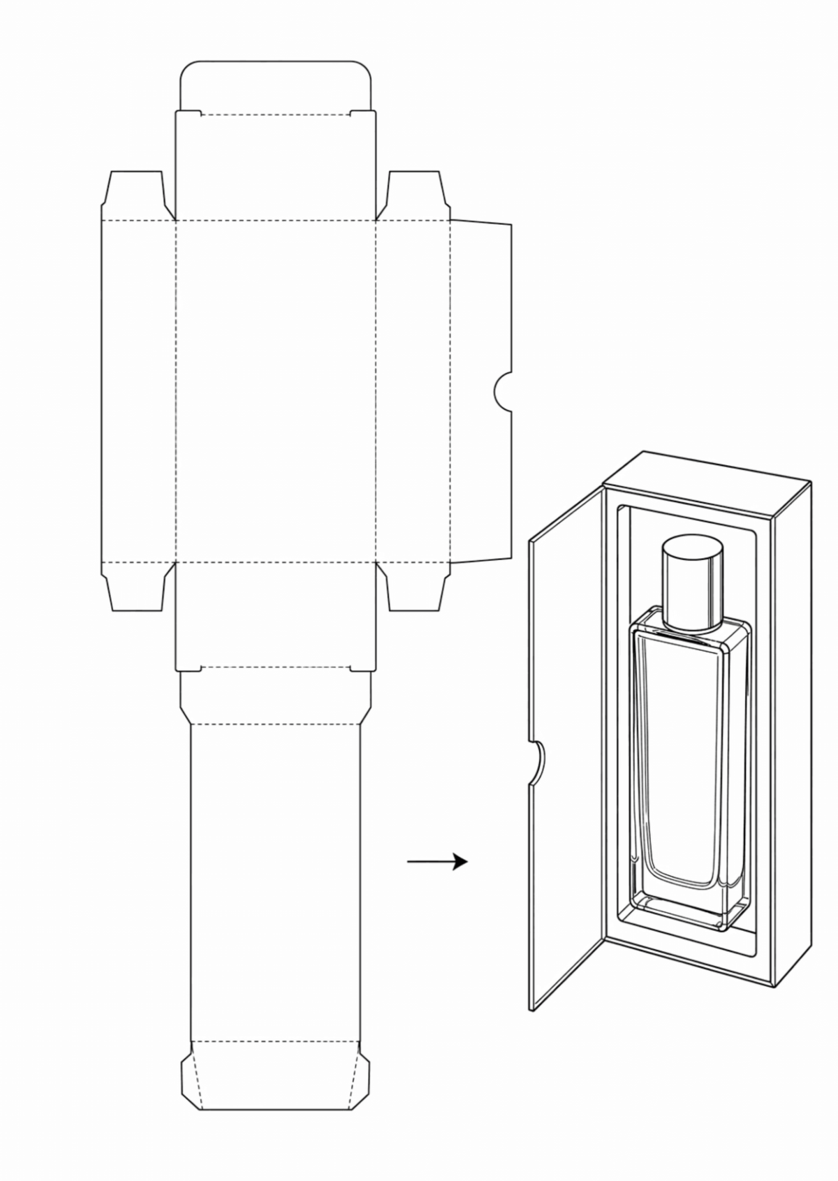 Free Packaging Design Drawing Template to Edit Online