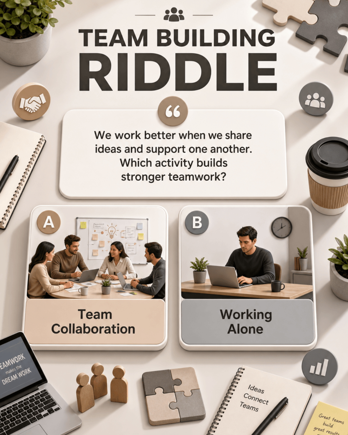 Team Building Riddle - AI Riddle Generator, Create Riddle Designs Online