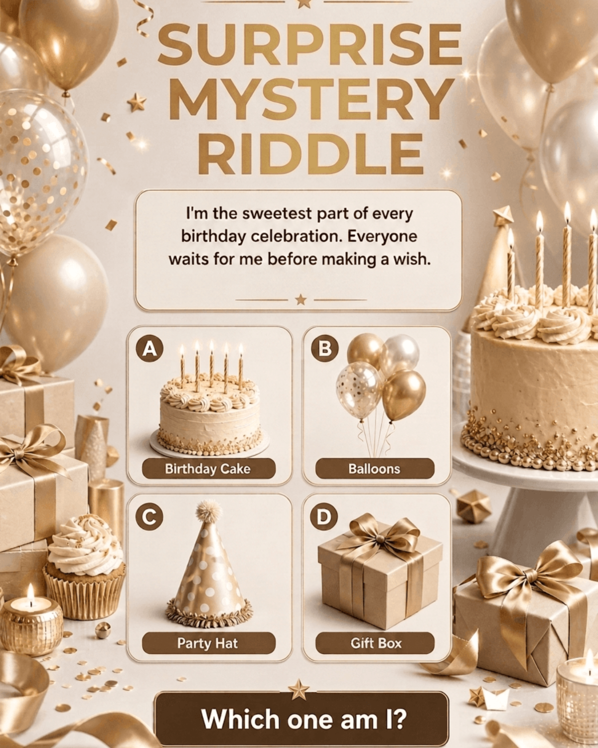 Birthday Party Riddle - AI Riddle Generator, Create Riddle Designs Online