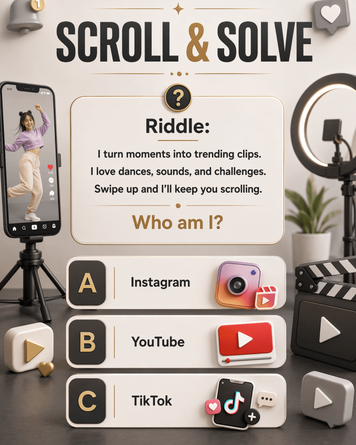 TikTok Riddle - AI Riddle Generator, Create Riddle Designs Online
