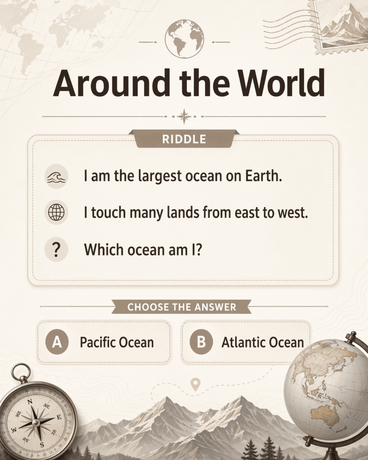 Geography Riddle - AI Riddle Generator, Create Riddle Designs Online