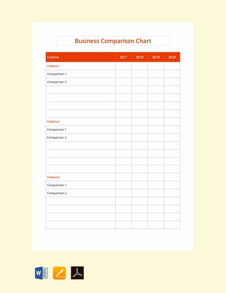Free-Business-Comparison-Chart-Template