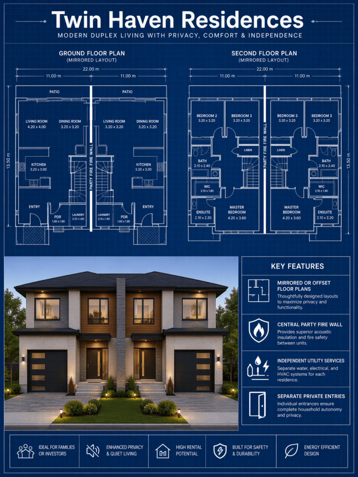 Duplex Home Blueprint - AI Blueprint Generator, Online AI Blueprint Maker Duplex Home Blueprint - AI Blueprint Generator, Online AI Blueprint Maker
