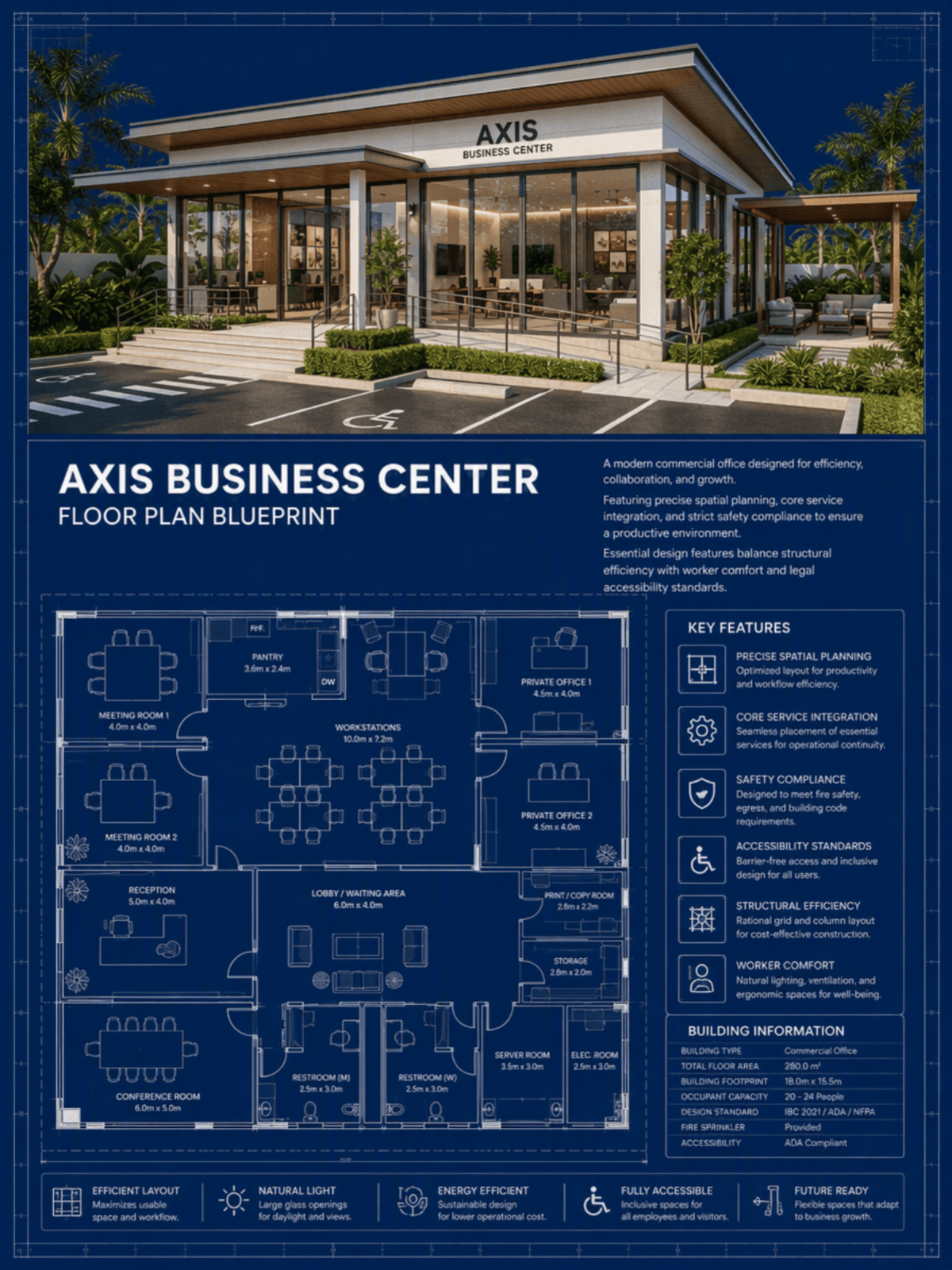 Commercial Office Blueprint - AI Blueprint Generator, Online AI Blueprint Maker Commercial Office Blueprint - AI Blueprint Generator, Online AI Blueprint Maker