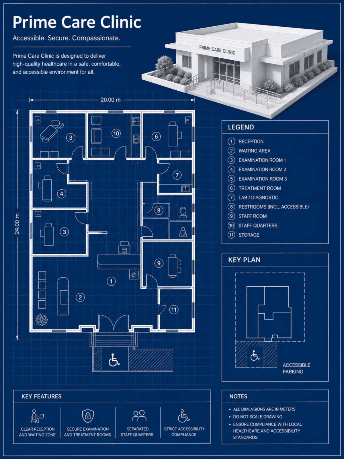 Medical Clinic Blueprint - AI Blueprint Generator, Online AI Blueprint Maker Medical Clinic Blueprint - AI Blueprint Generator, Online AI Blueprint Maker