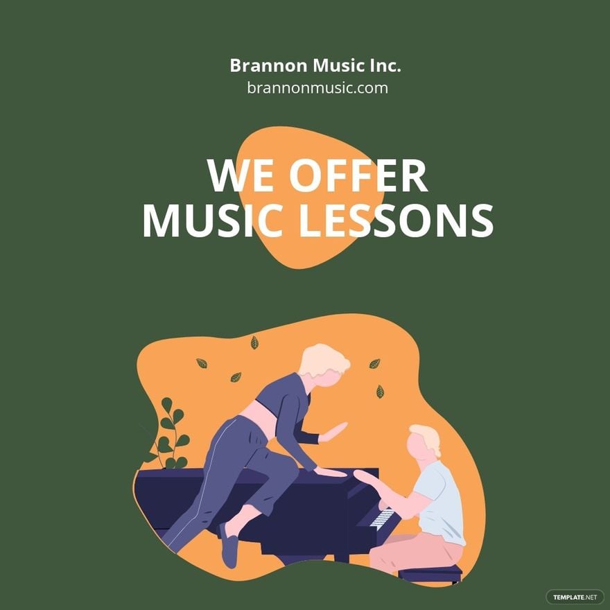 Music Lessons Instagram Post Template
