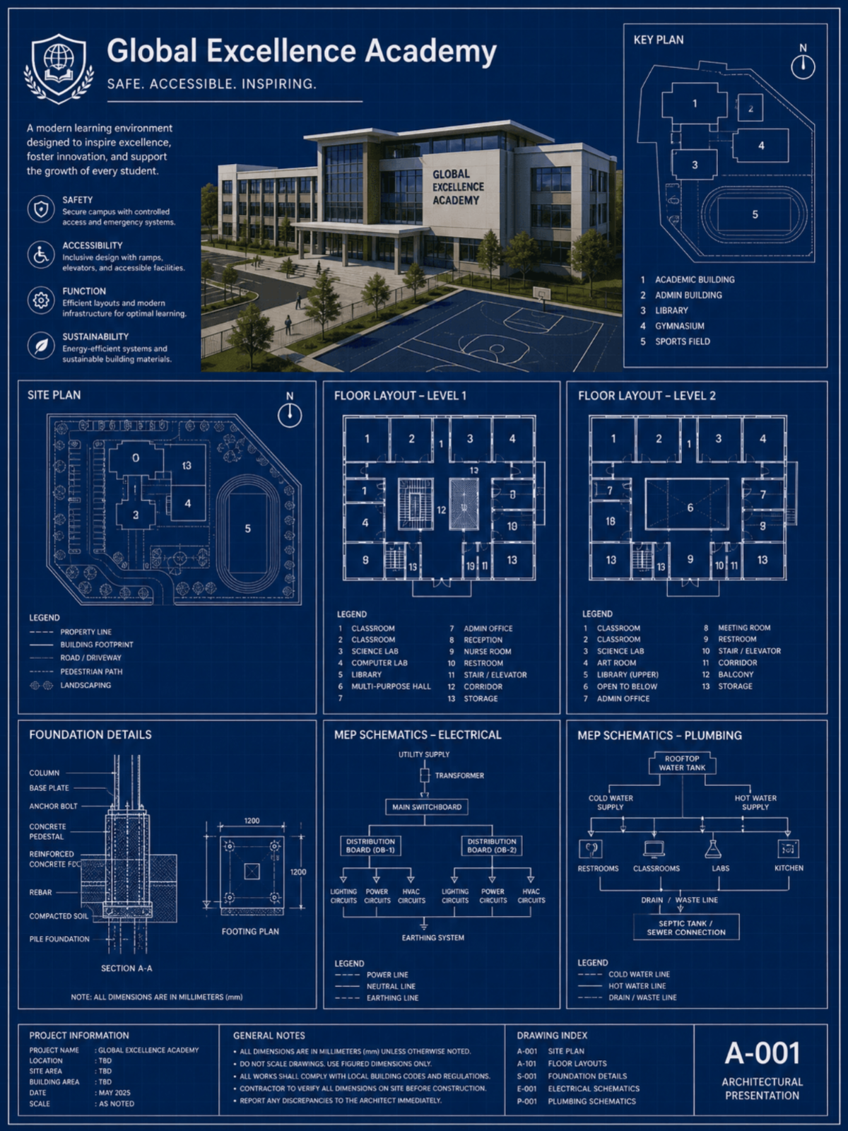 School Building Blueprint - AI Blueprint Generator, Online AI Blueprint Maker School Building Blueprint - AI Blueprint Generator, Online AI Blueprint Maker