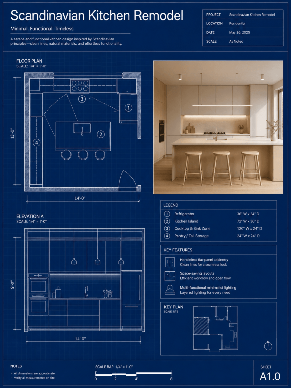 Kitchen Remodeling Blueprint - AI Blueprint Generator, Online AI Blueprint Maker Kitchen Remodeling Blueprint - AI Blueprint Generator, Online AI Blueprint Maker