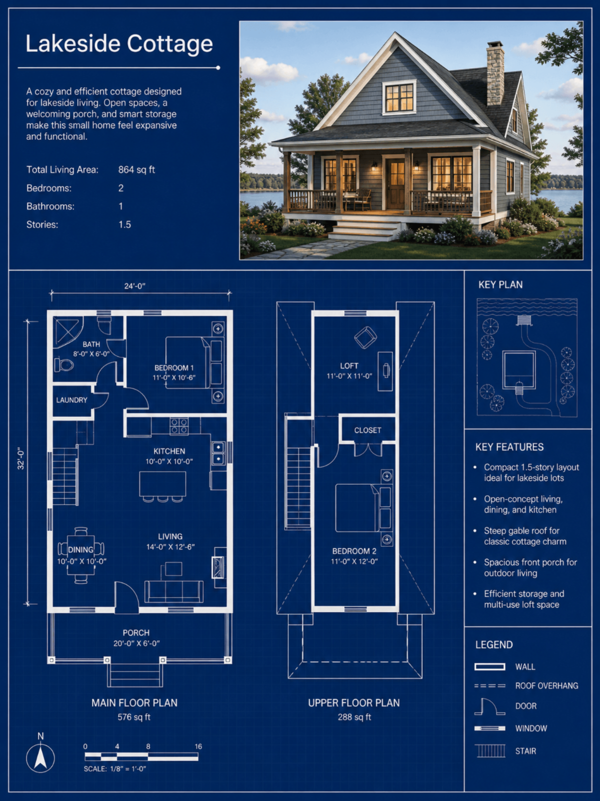Cottage House Blueprint - AI Blueprint Generator, Online AI Blueprint Maker Cottage House Blueprint - AI Blueprint Generator, Online AI Blueprint Maker