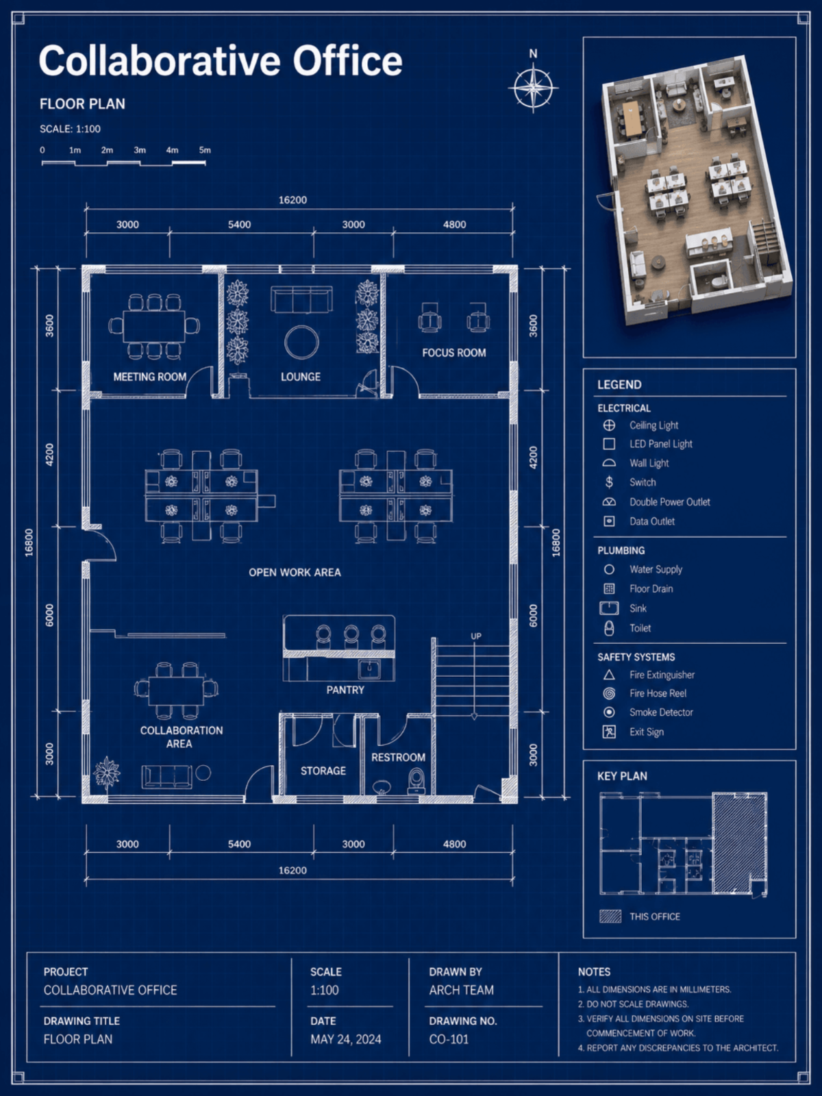 Office Floorplan Blueprint - AI Blueprint Generator, Online AI Blueprint Maker Office Floorplan Blueprint - AI Blueprint Generator, Online AI Blueprint Maker