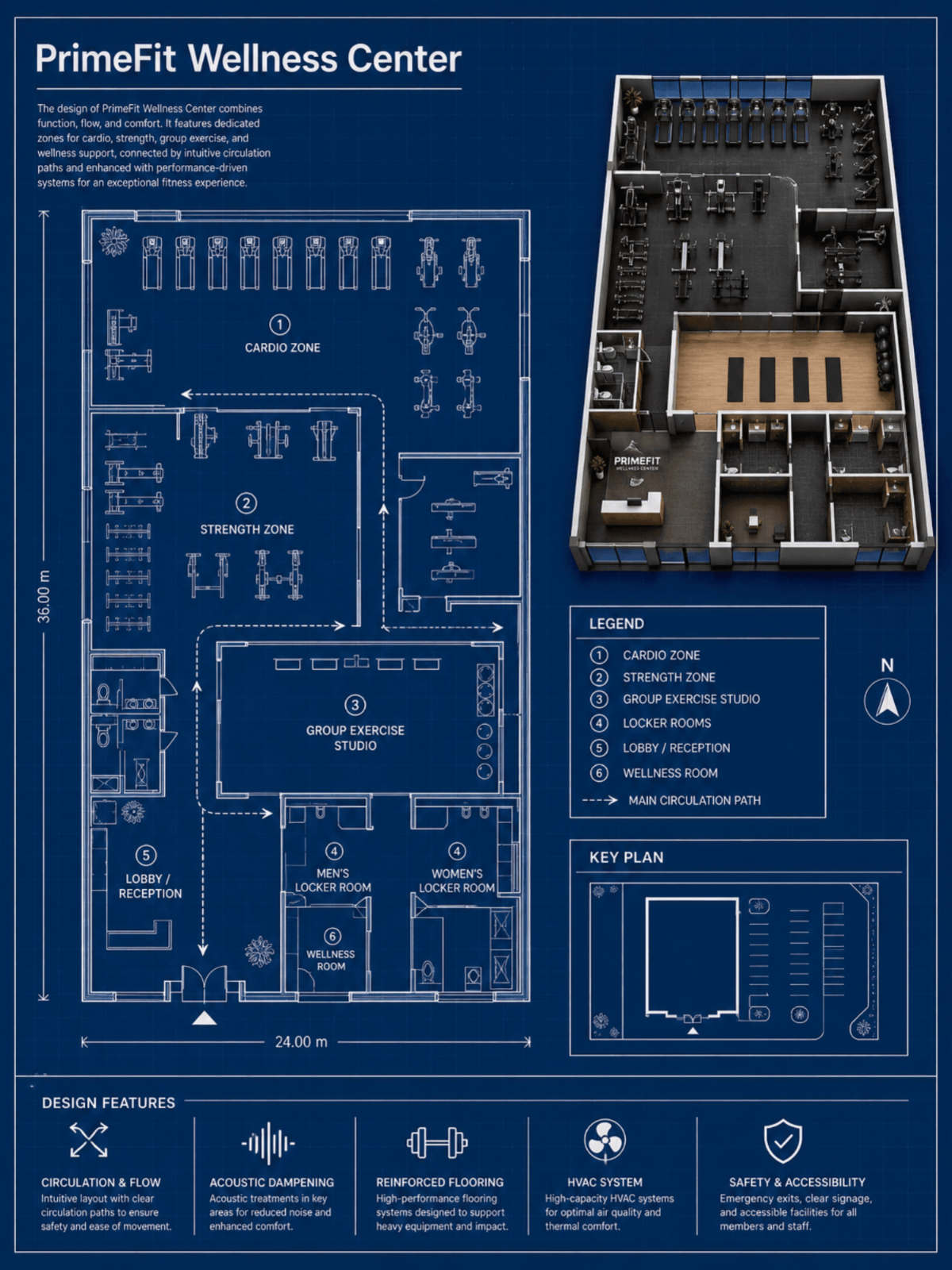 Fitness Center Blueprint - AI Blueprint Generator, Online AI Blueprint Maker Fitness Center Blueprint - AI Blueprint Generator, Online AI Blueprint Maker
