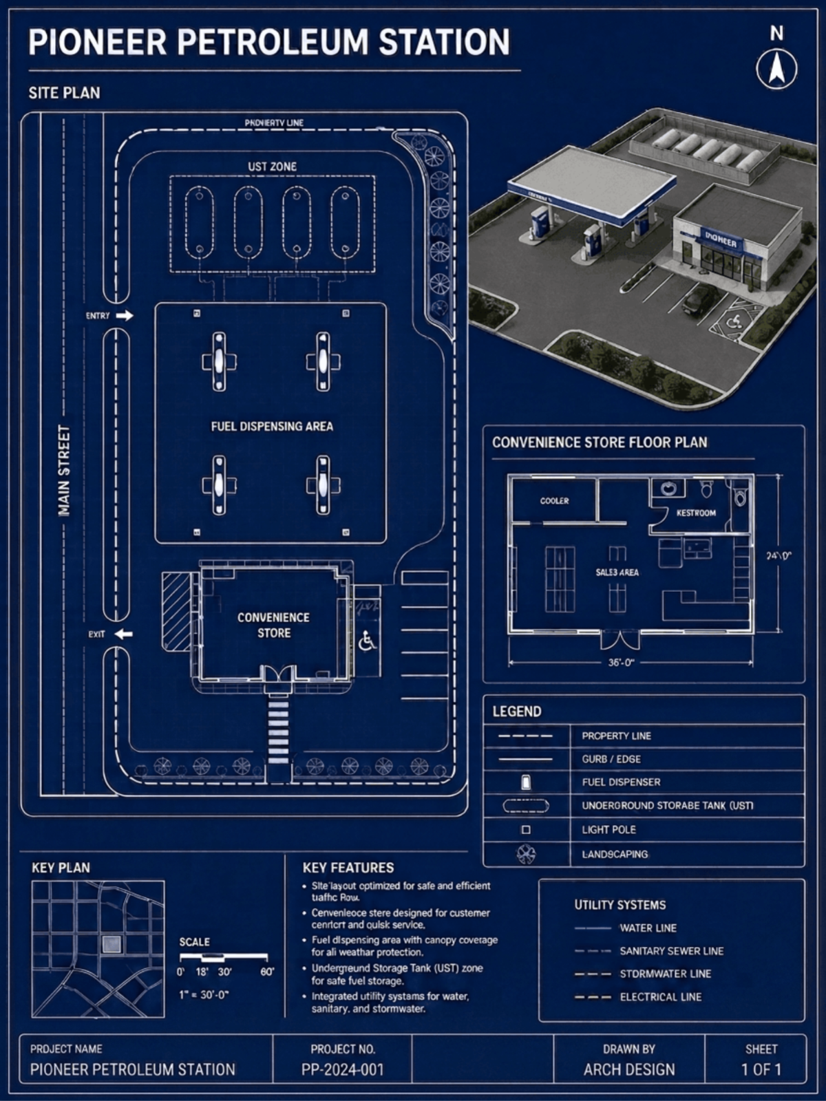 Gas Station Blueprint - AI Blueprint Generator, Online AI Blueprint Maker Gas Station Blueprint - AI Blueprint Generator, Online AI Blueprint Maker
