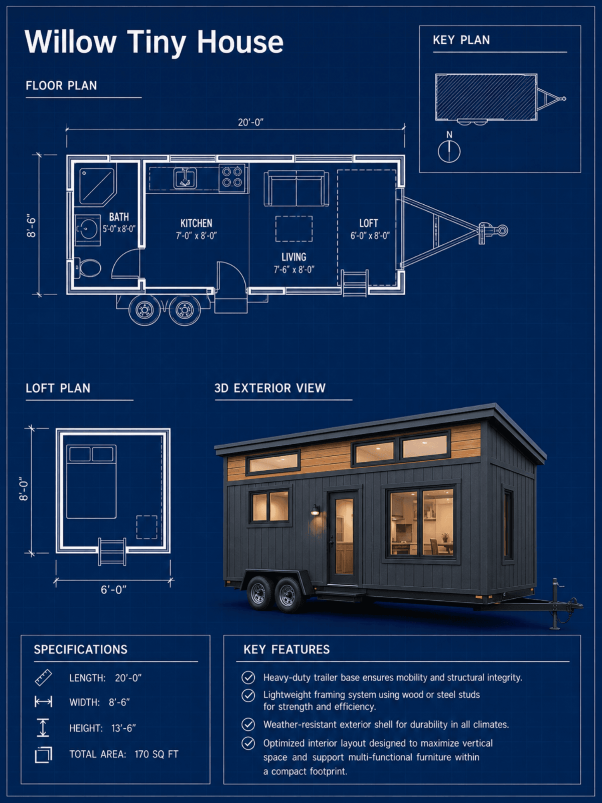 Tiny House Blueprint - AI Blueprint Generator, Online AI Blueprint Maker Tiny House Blueprint - AI Blueprint Generator, Online AI Blueprint Maker