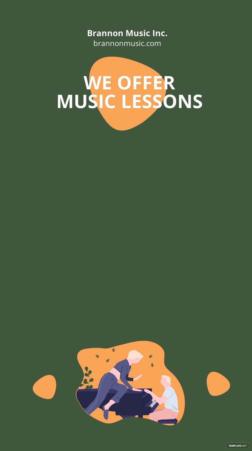 Music Lessons Snapchat Geofilter Template