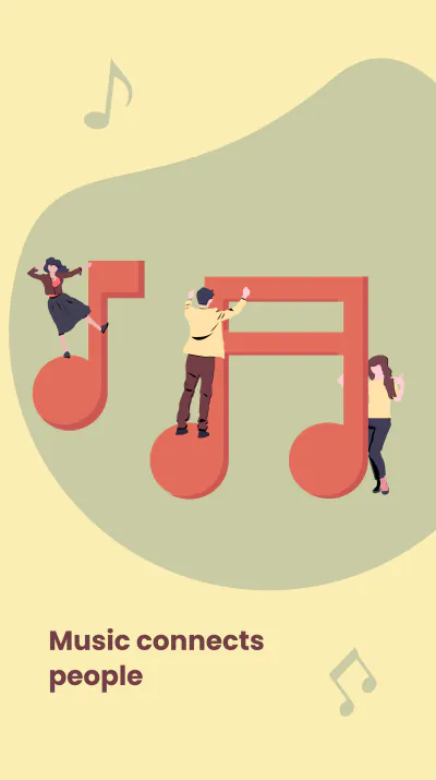 Free Music Quote Instagram Story Template to Edit Online