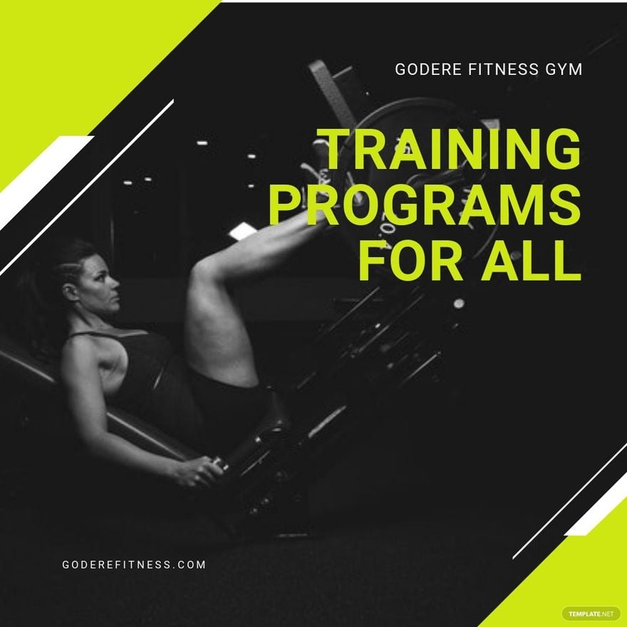Fitness Training Instagram Post Template