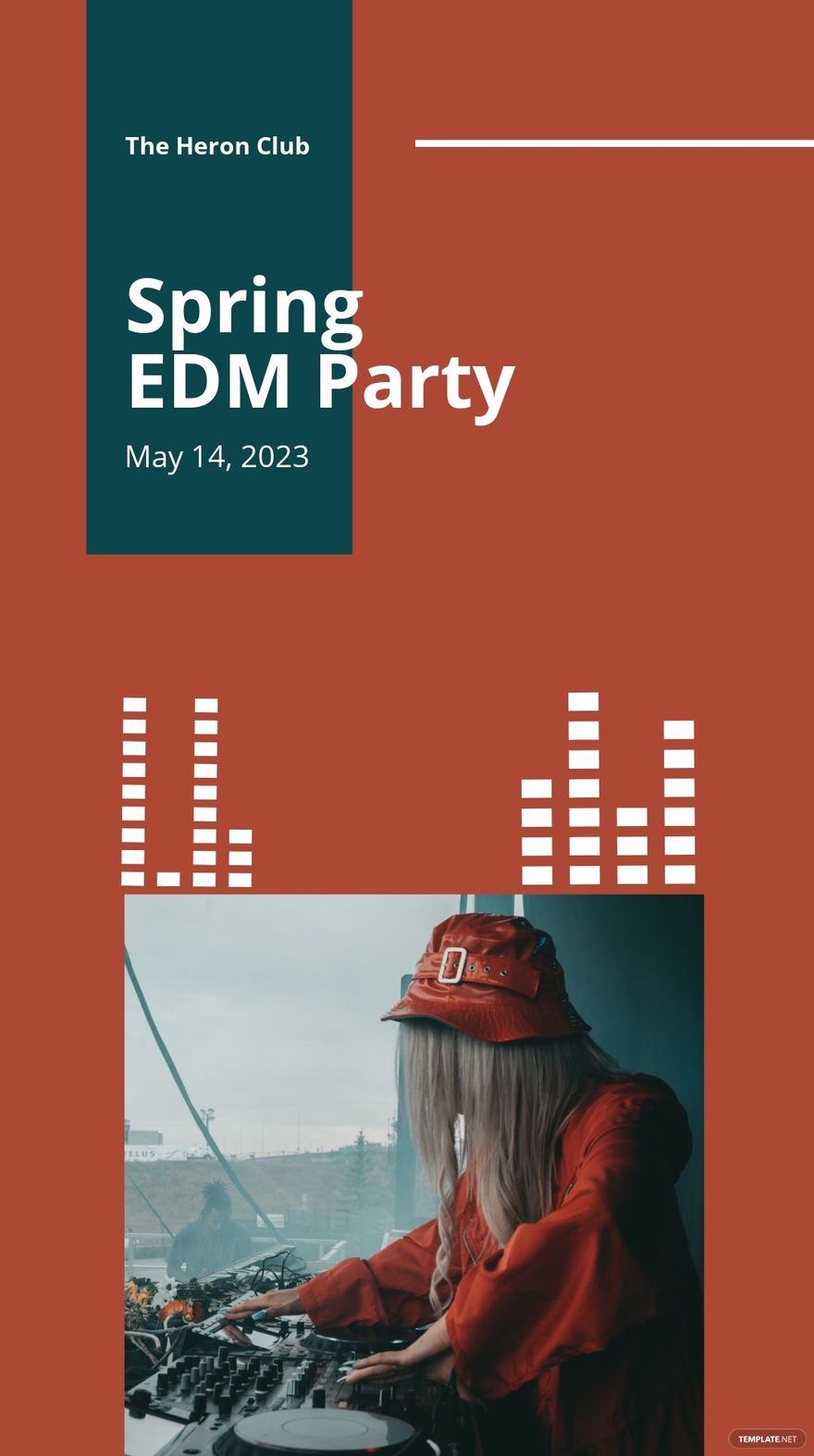 Electronic Music Party Whatsapp Post