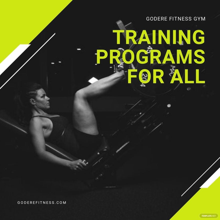 Free Fitness Training Linkedin Post Template