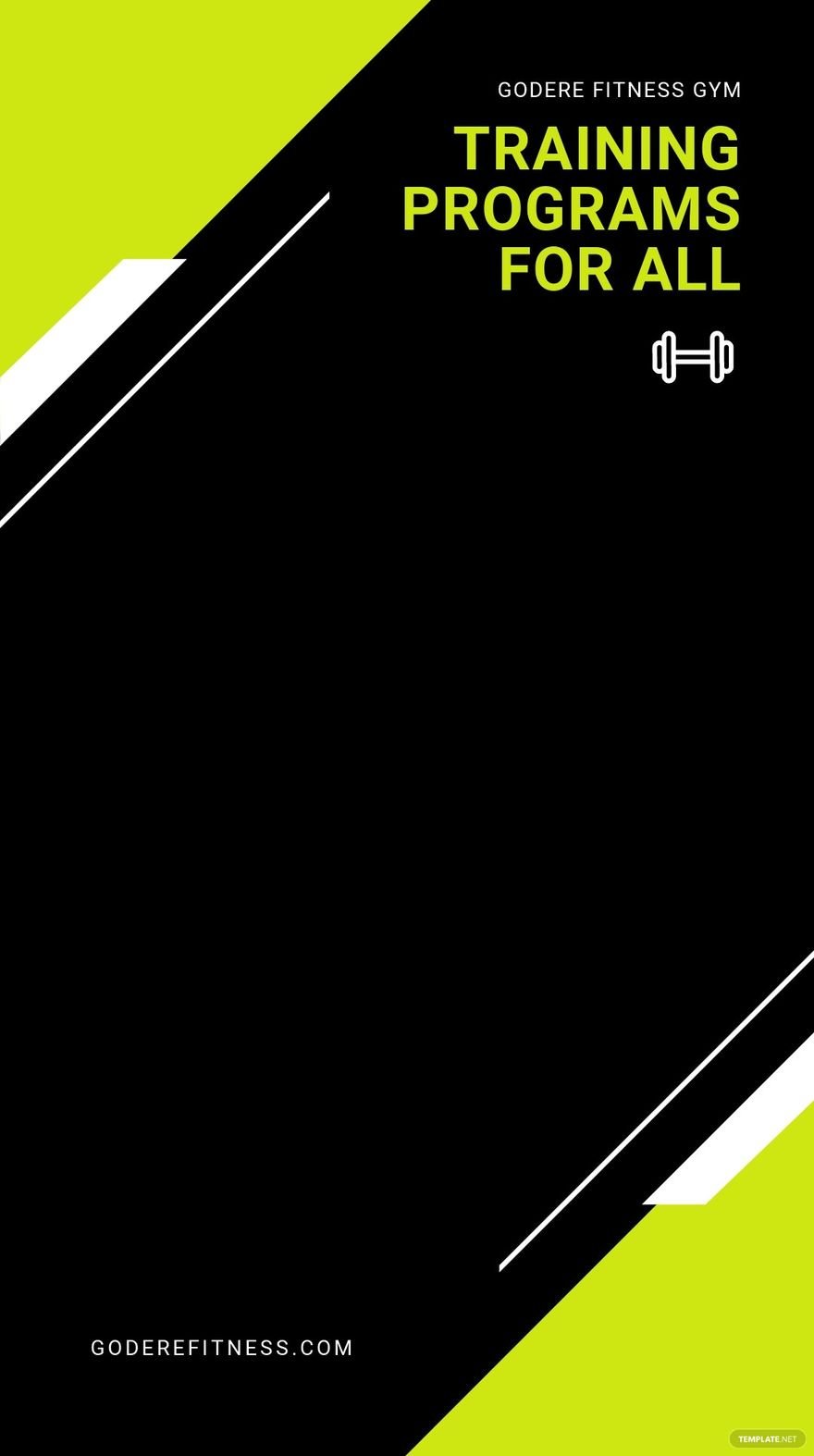 Fitness Training Snapchat Geofilter Template