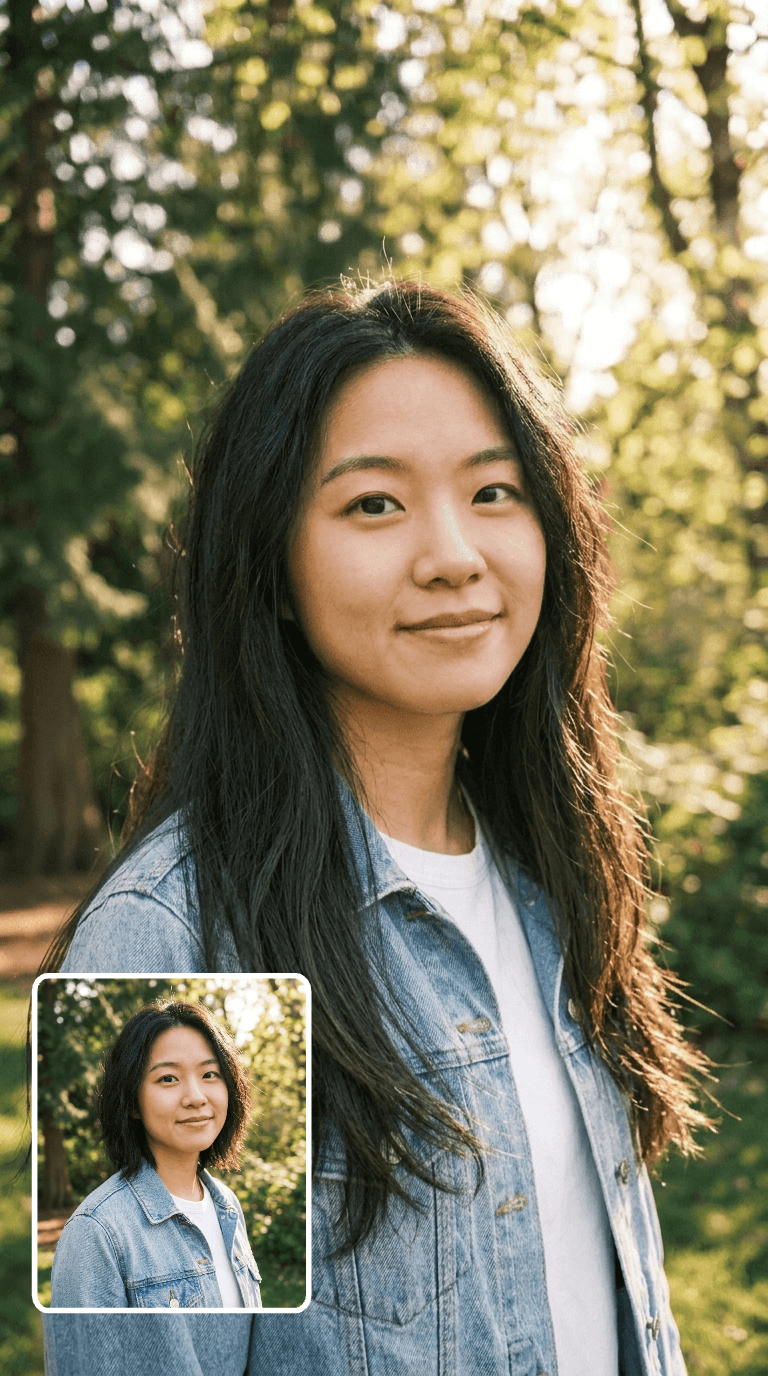 Medium to Long Hair - AI Long Hair Extender – Add Long Hair to Your Photo. Medium to Long Hair - AI Long Hair Extender – Add Long Hair to Your Photo.