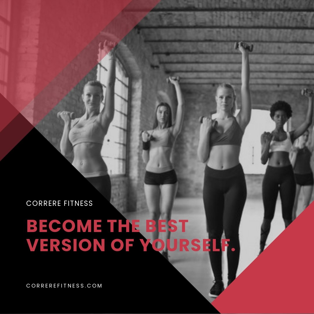 Free Fitness Motivation Instagram Post Template
