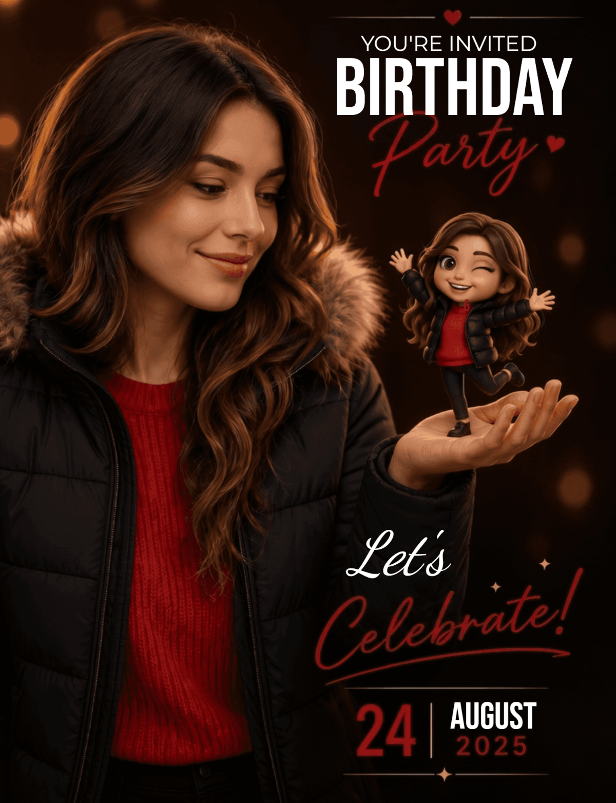 Miniature Magic Birthday Invitation Template for Women
