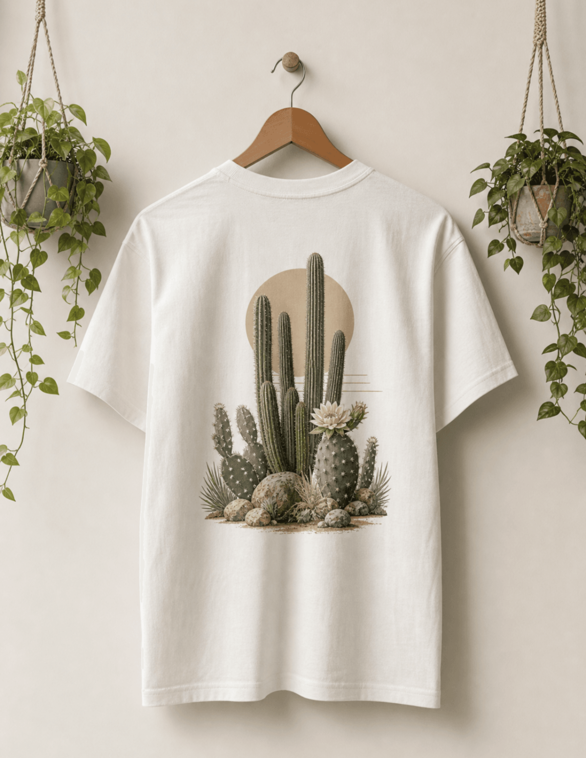 Free Realistic Hanging T-Shirt Mockup Template to Edit Online