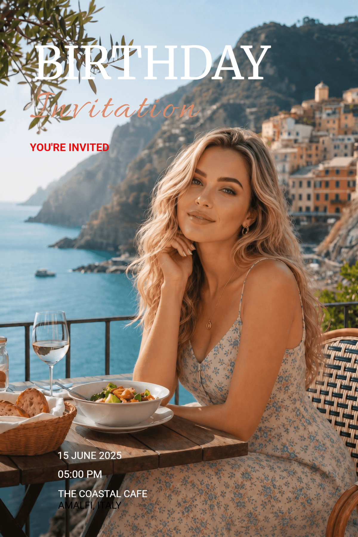 Personalized Photo Birthday Invitation Template