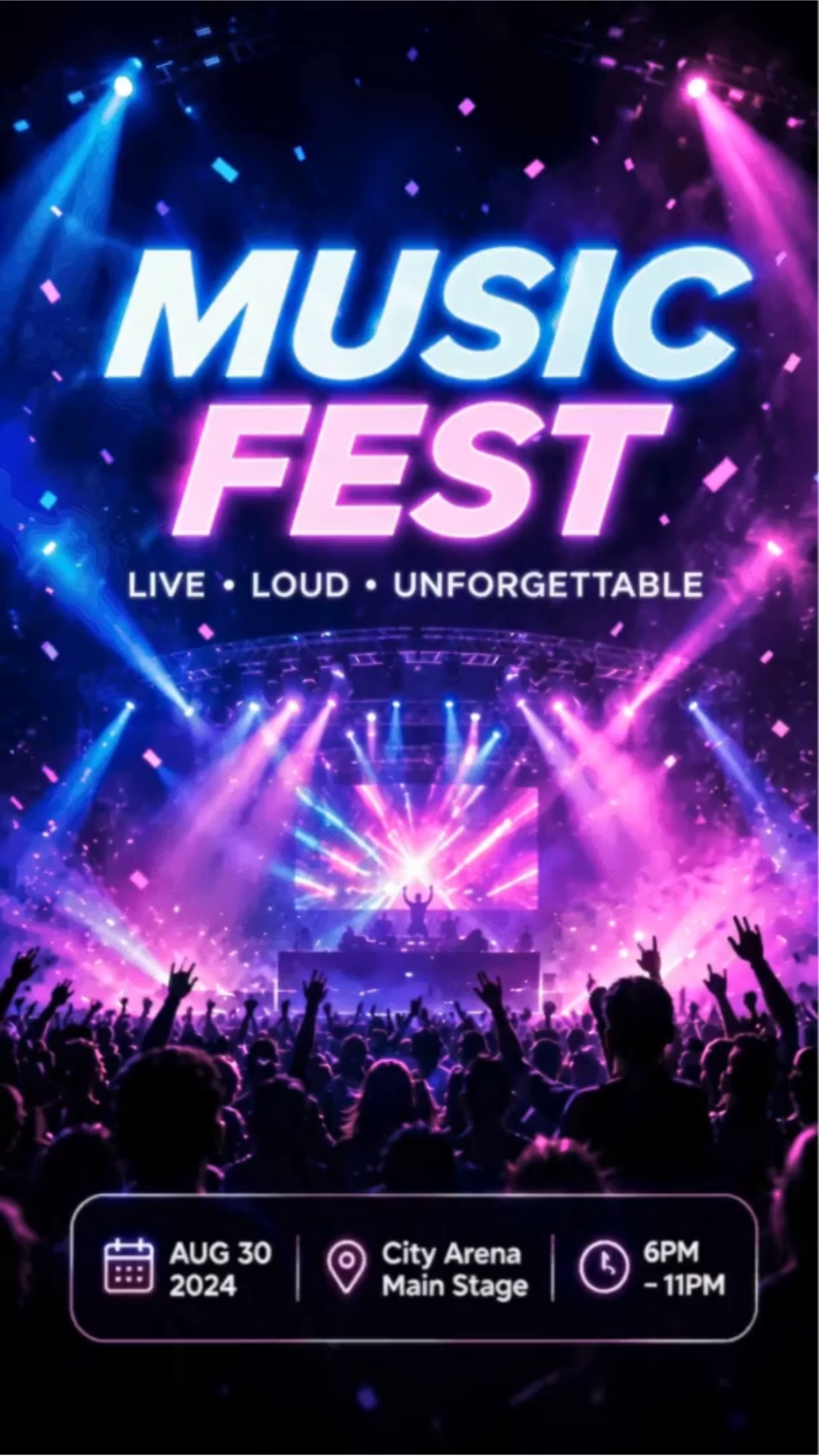 Event Poster Promo AI Video Template to Download