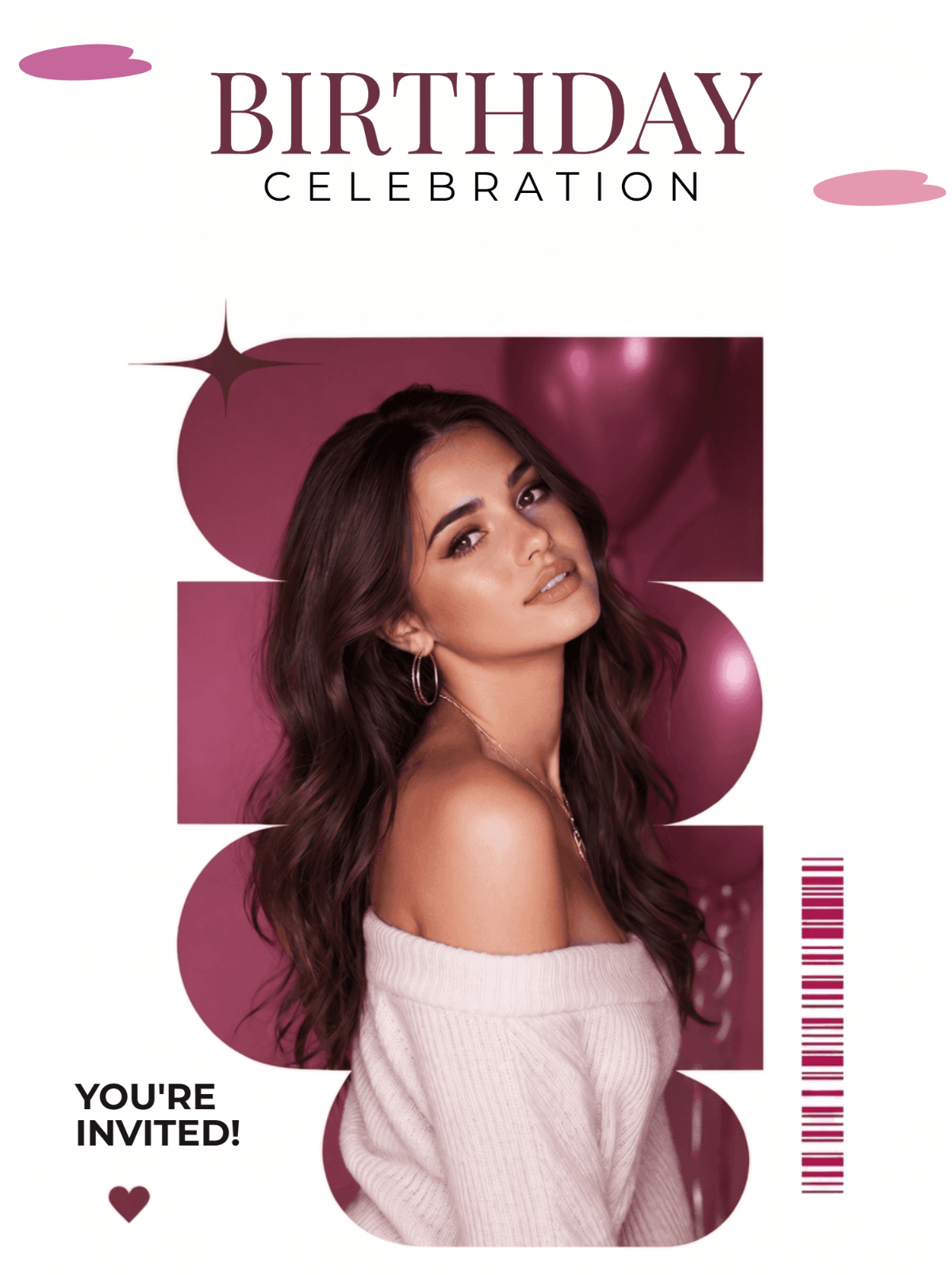 Premium Magazine Style Birthday Invitation Template Premium Magazine Style Birthday Invitation Template