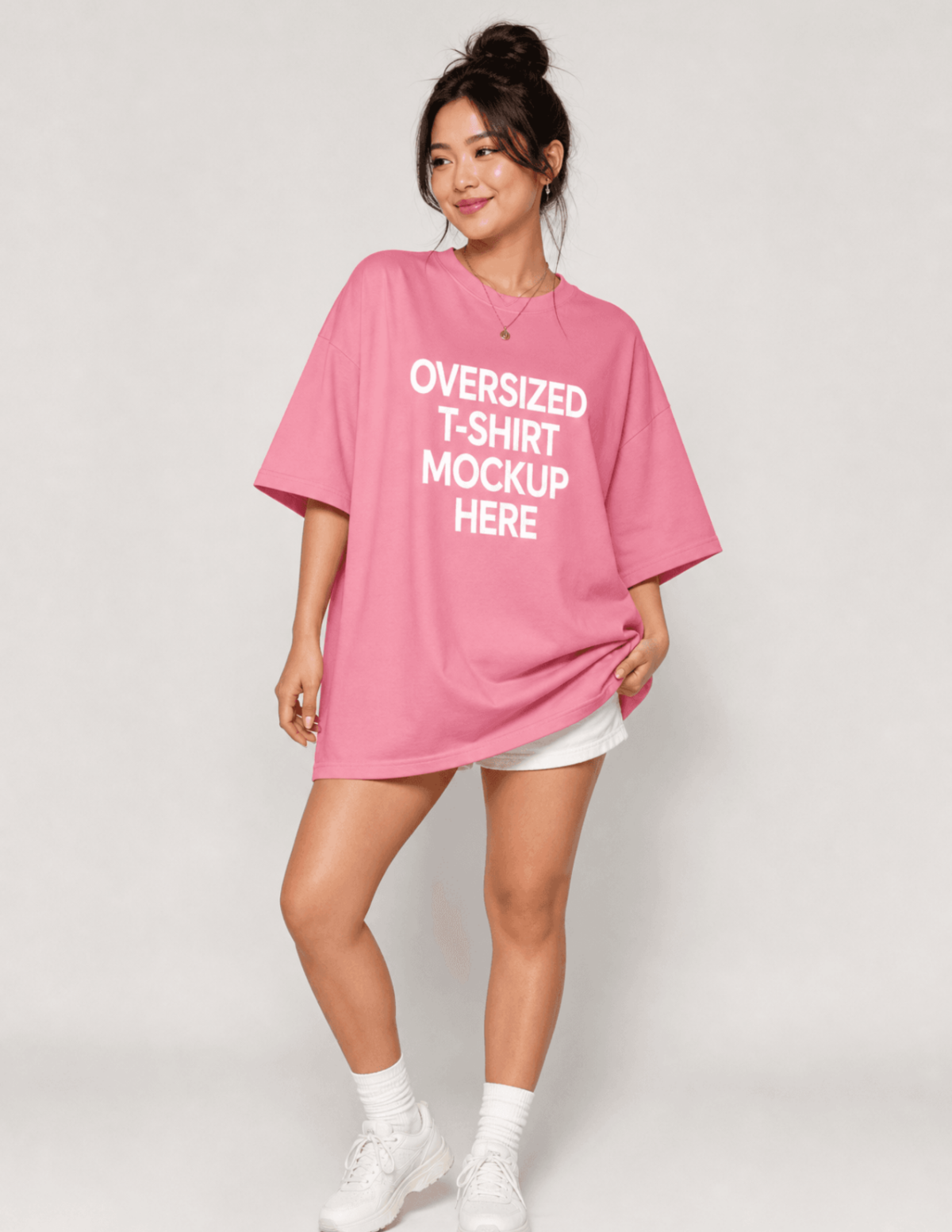 Free Oversize T-Shirt Mockup Template to Edit Online