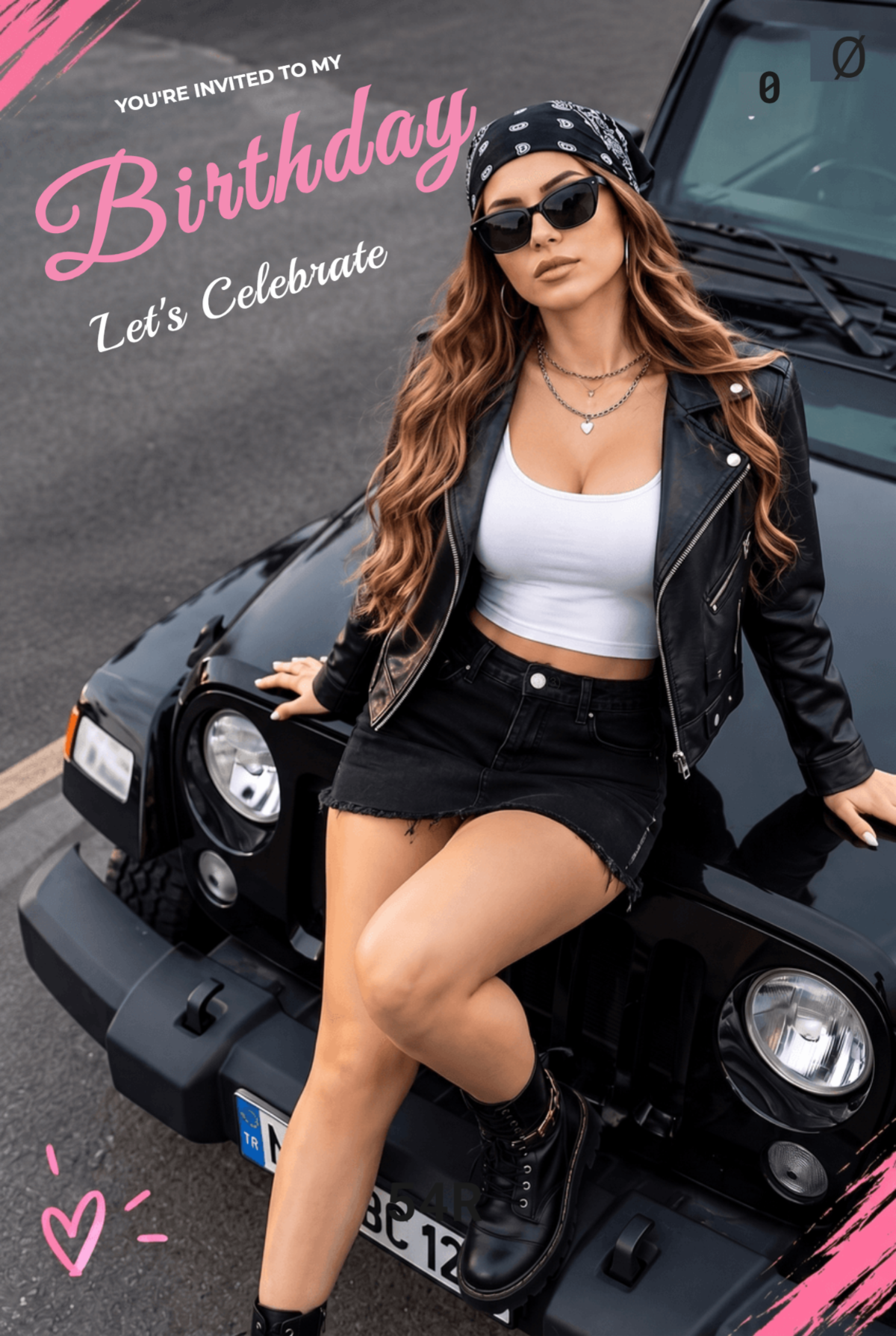 Street Chic Rebel Birthday Invitation Template