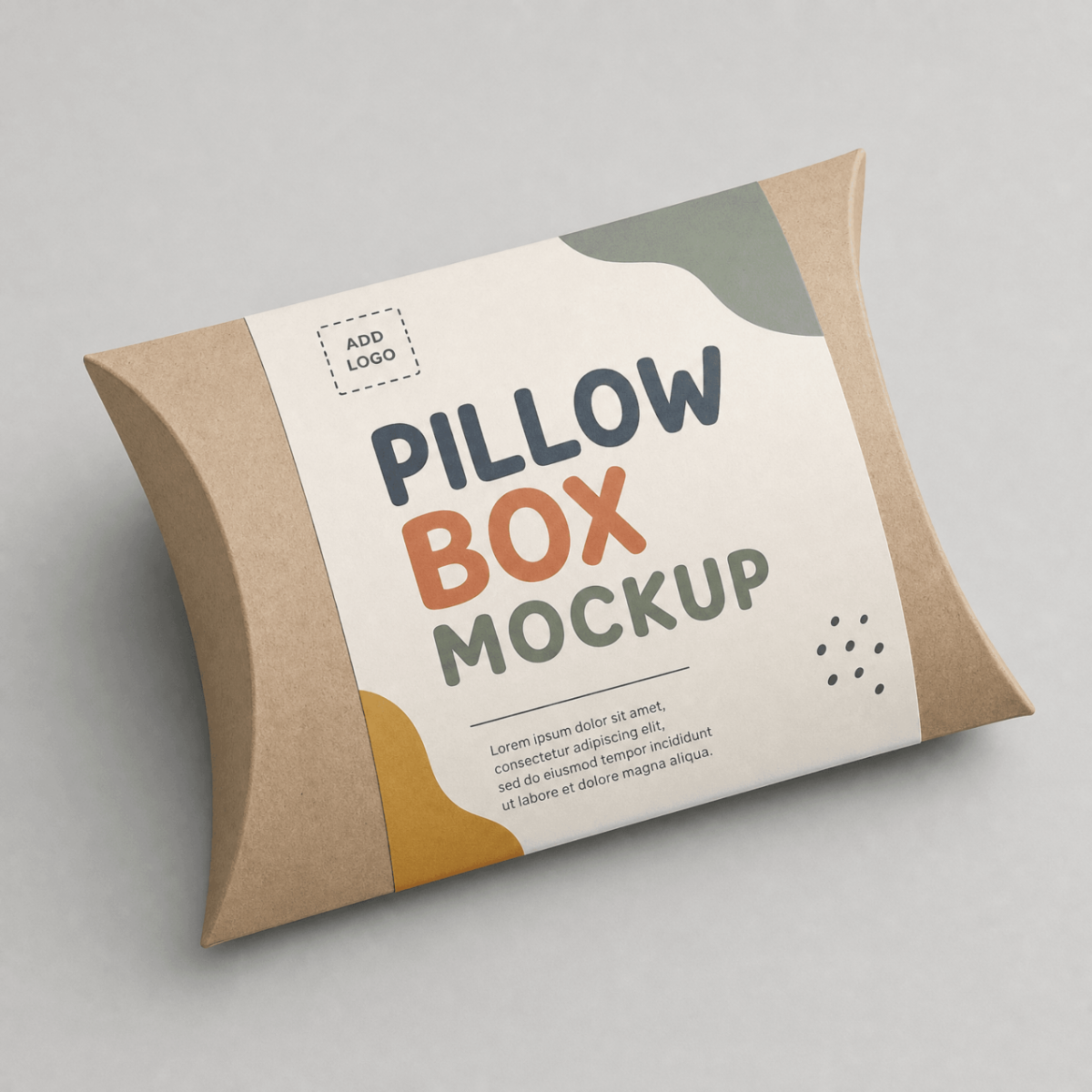 Free Pillow Box Mockup Template to Edit Online