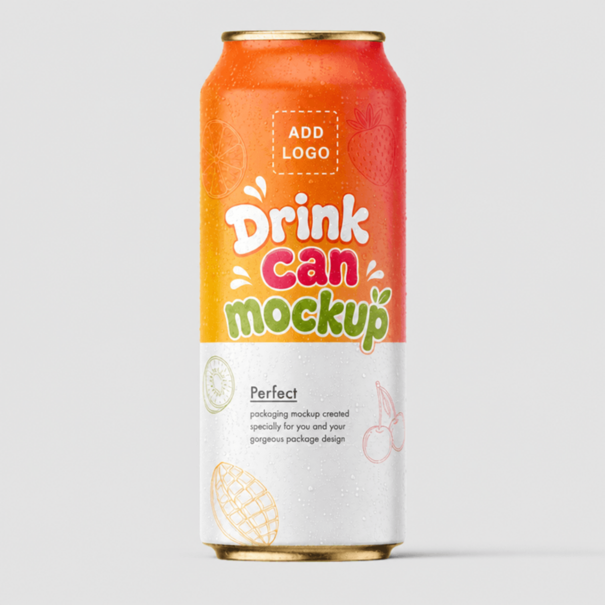 Free Drink Can Mockup Template to Edit Online