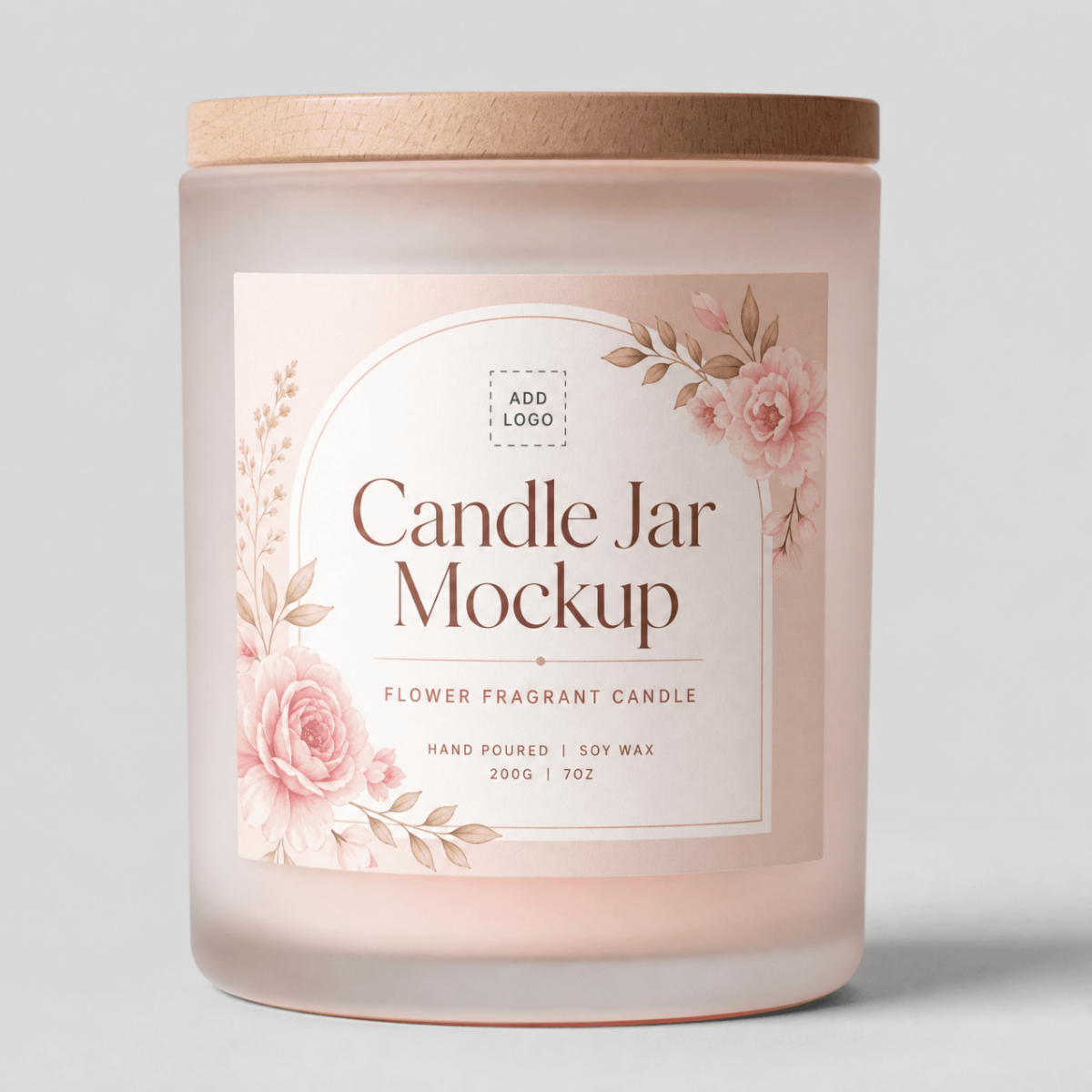 Free Frosted Candle Jar Mockup Template to Edit Online