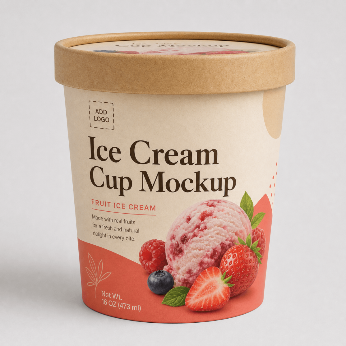Free Kraft Paper Food Cup Mockup Template to Edit Online