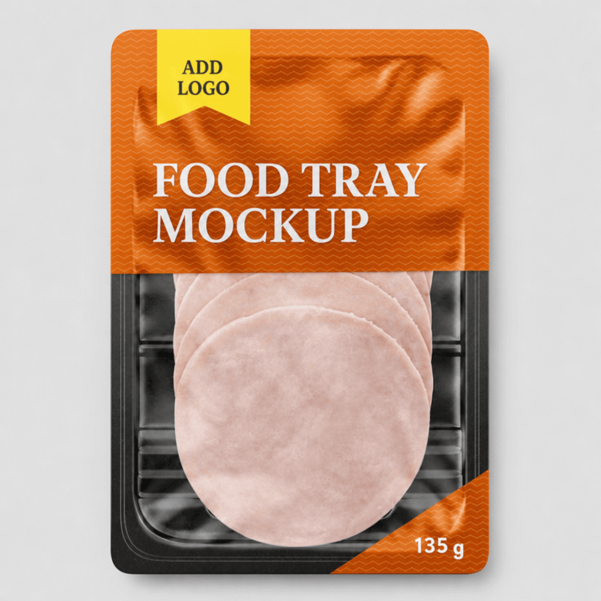 Free Food in Tray Mockup Template to Edit Online