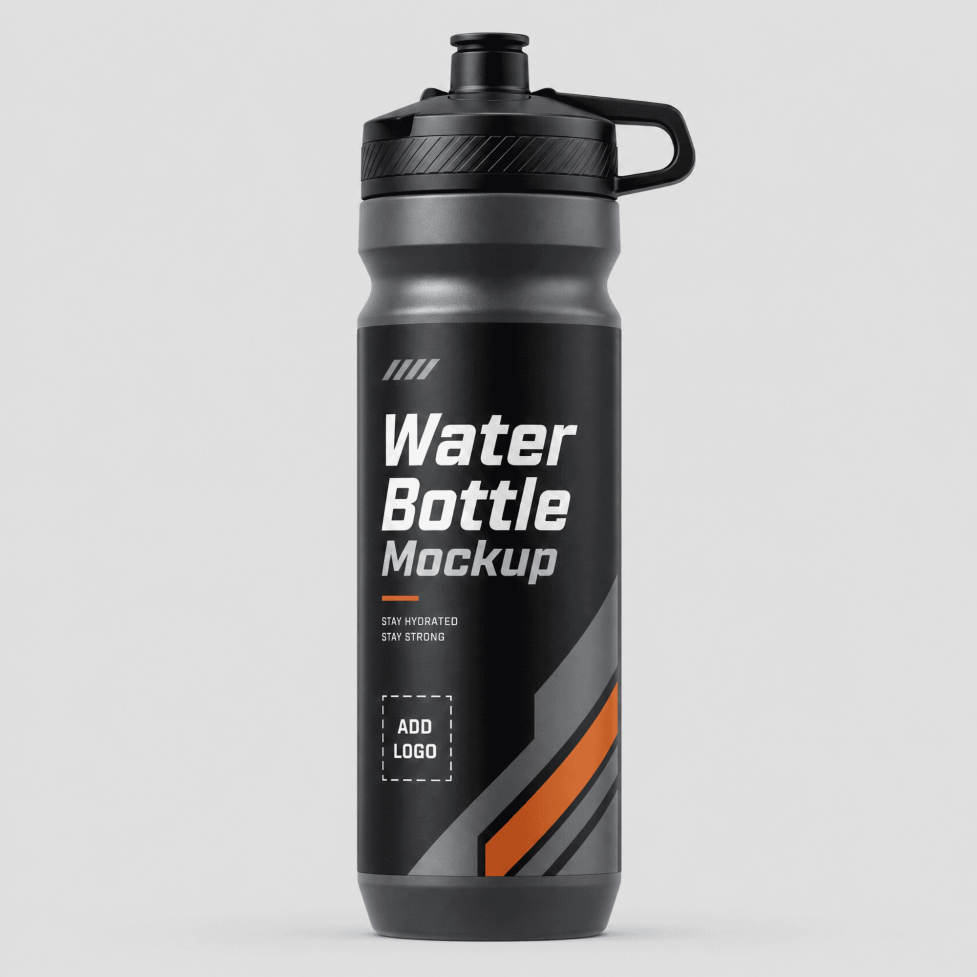Free Sipper Water Bottle Mockup Template to Edit Online
